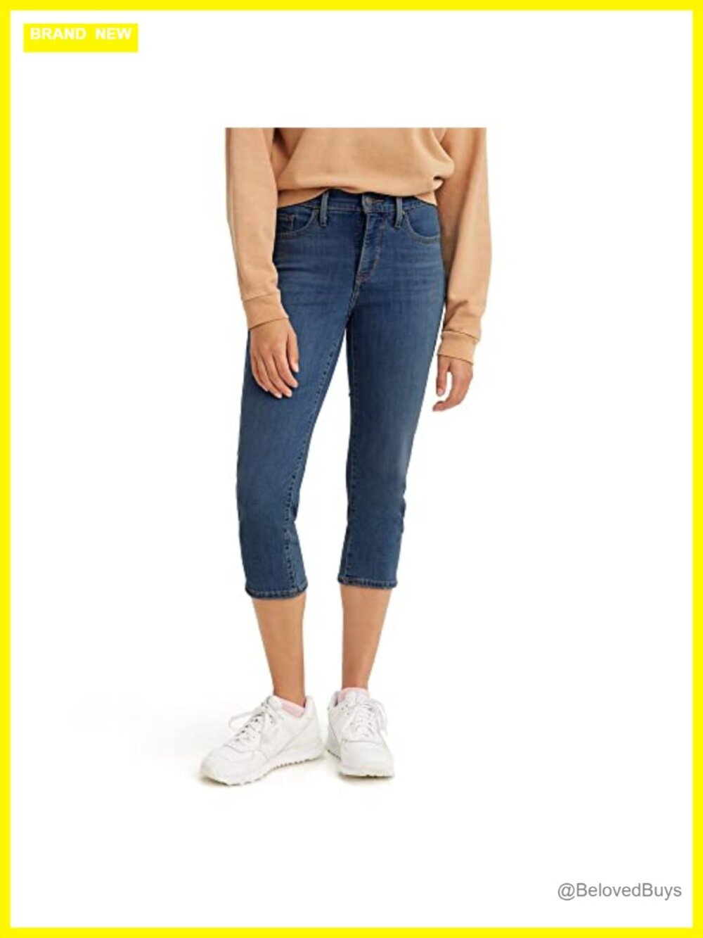 Levi's 311 Shaping Capris Mid Rise Cropped Stretch Denim Jeans